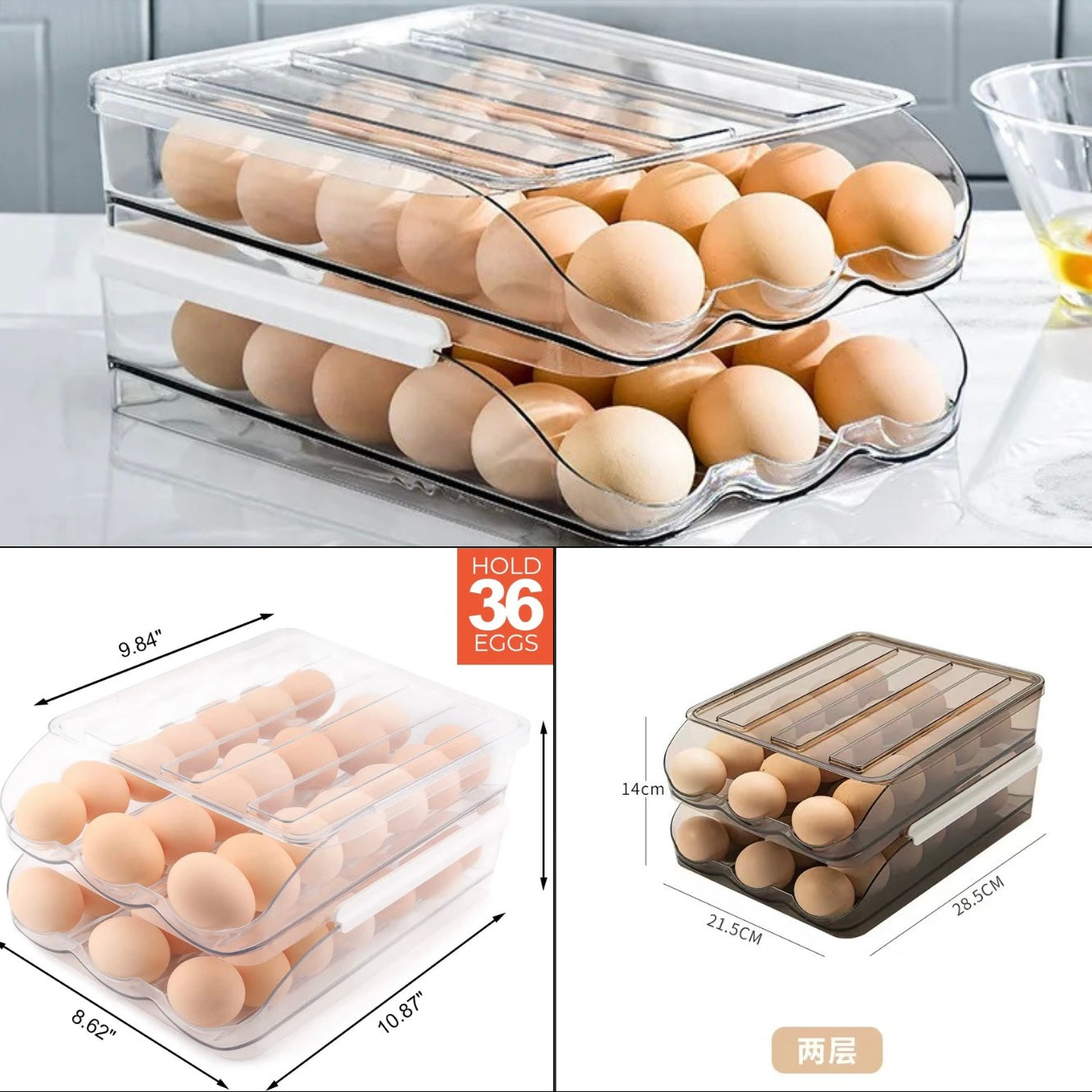 Stand, egg tray 2 Tiers-36 eggs TM MyGUL.co.uk