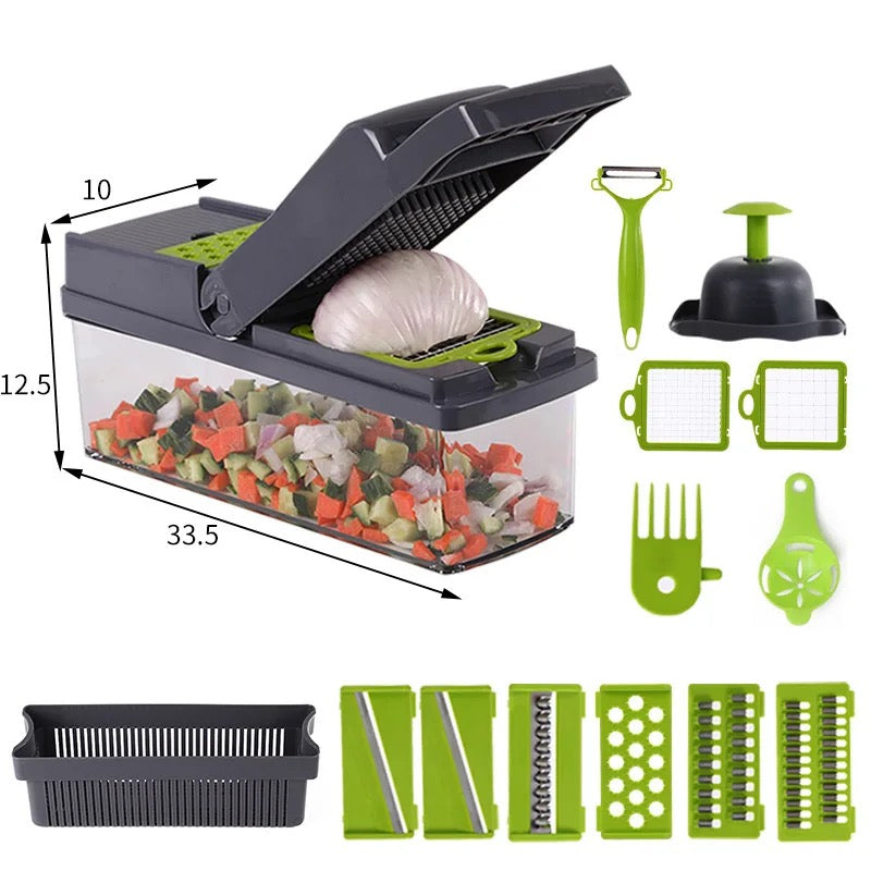 Manual spiral multifunctional vegetable shredder, Basket vegetable  TM MyGUL.co.uk