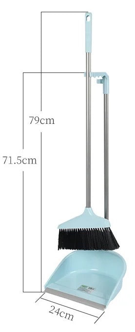 Scoop and Floor Brush Kitchen Handle Bristle Dustpan Foldable Floor