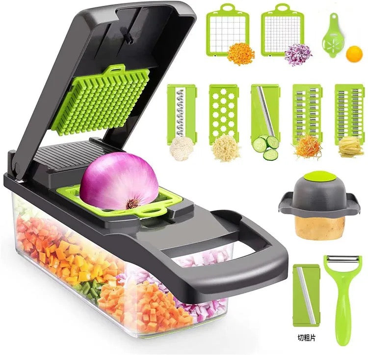 Manual spiral multifunctional vegetable shredder, Basket vegetable  TM MyGUL.co.uk