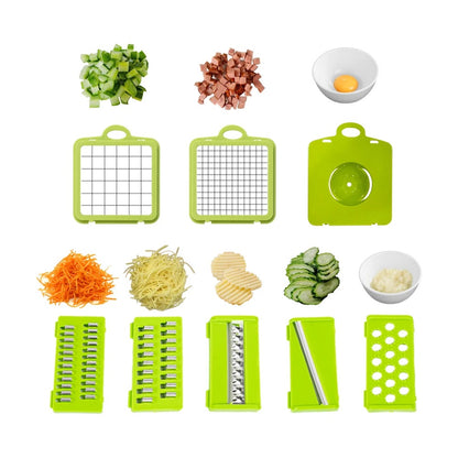 Manual spiral multifunctional vegetable shredder, Basket vegetable  TM MyGUL.co.uk