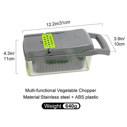 Manual spiral multifunctional vegetable shredder, Basket vegetable  TM MyGUL.co.uk