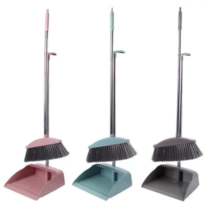 Scoop and Floor Brush Kitchen Handle Bristle Dustpan Foldable Floor