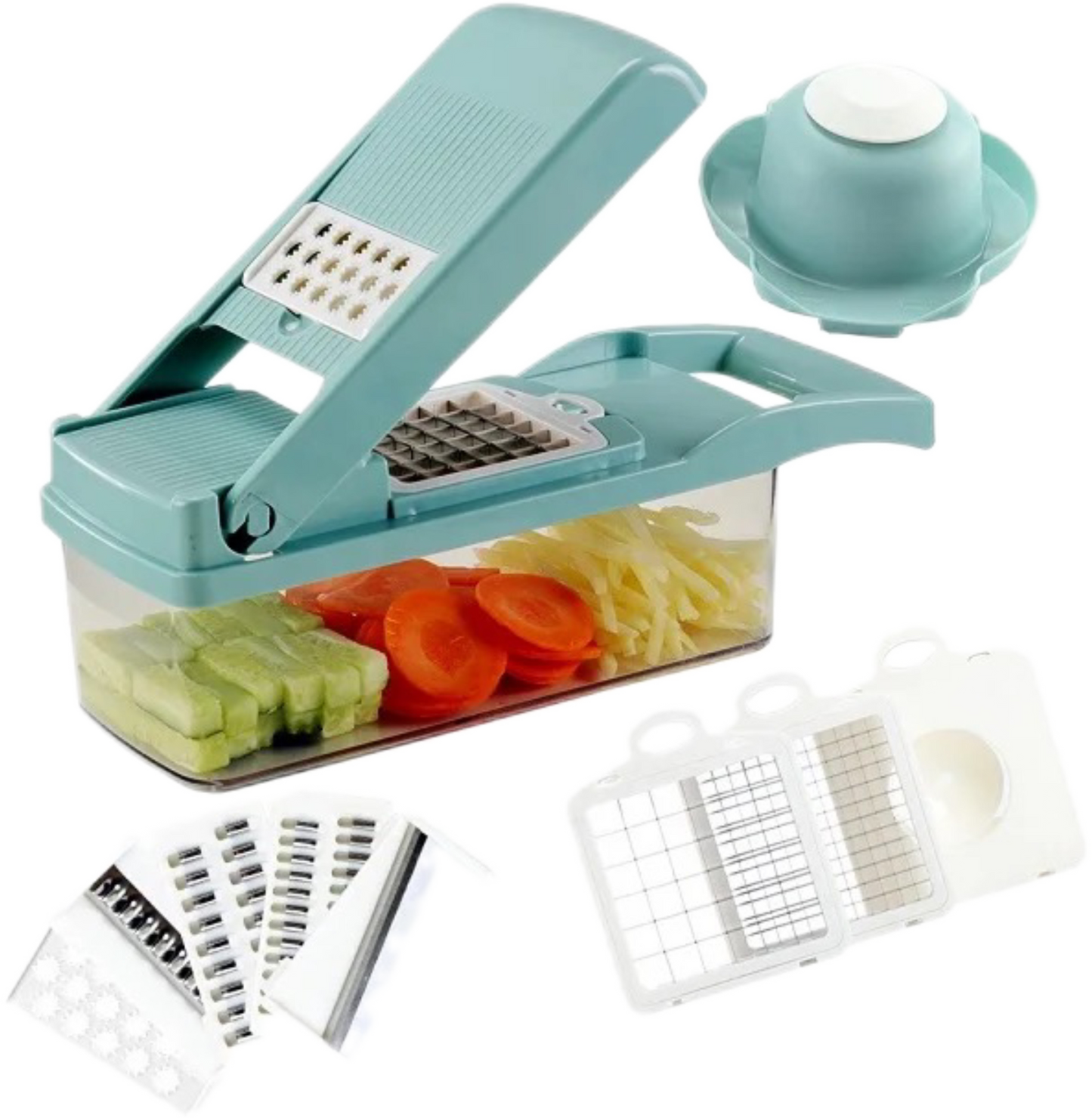 Manual spiral multifunctional vegetable shredder, Basket vegetable  TM MyGUL.co.uk