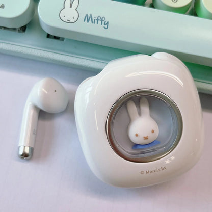 Miffy Bluetooth Wireless EarBuds Headset TWS Bluetooth 5.3 Touch Control Long Standby Earbud HiFi Stereo Headphones With Light