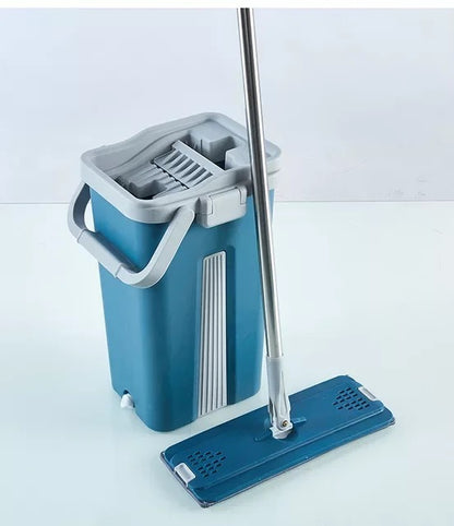 Microfiber flat mop with bucket TM MyGUL.co.uk