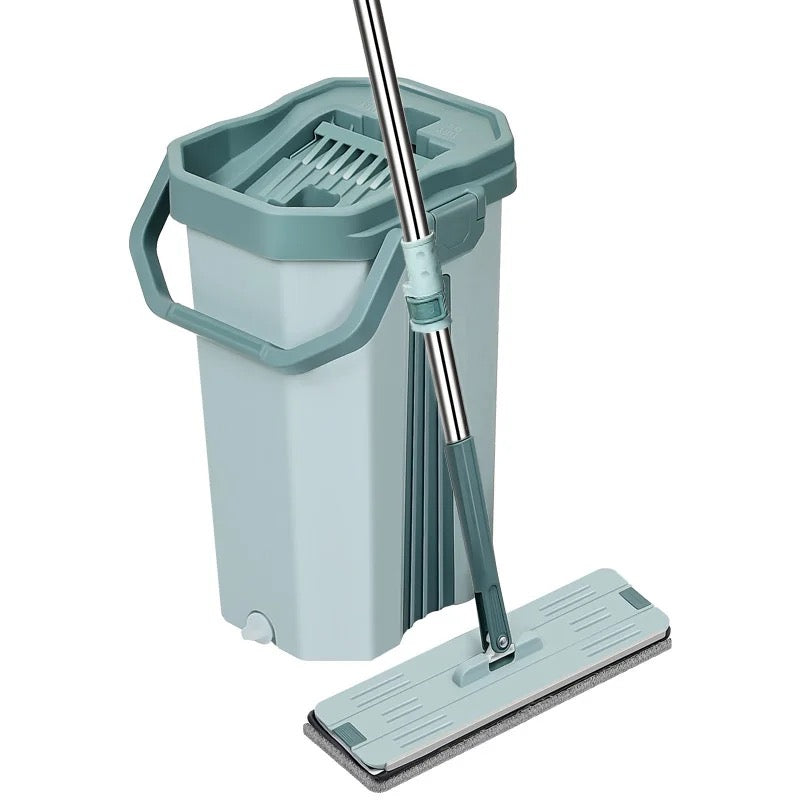 Microfiber flat mop with bucket TM MyGUL.co.uk