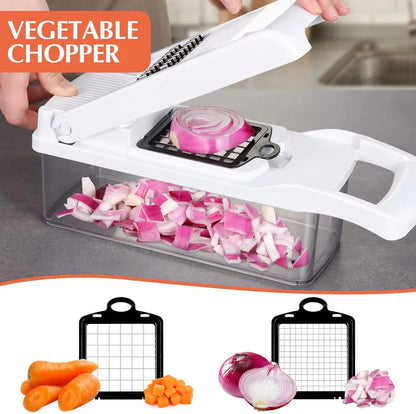 Manual spiral multifunctional vegetable shredder, Basket vegetable  TM MyGUL.co.uk