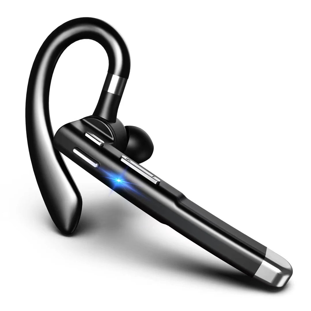 Aimitek Bluetooth 5.0 Single Earphone Wireless Business Sports Headphone Portable Car Headset Earhook Microphone for Smartphone