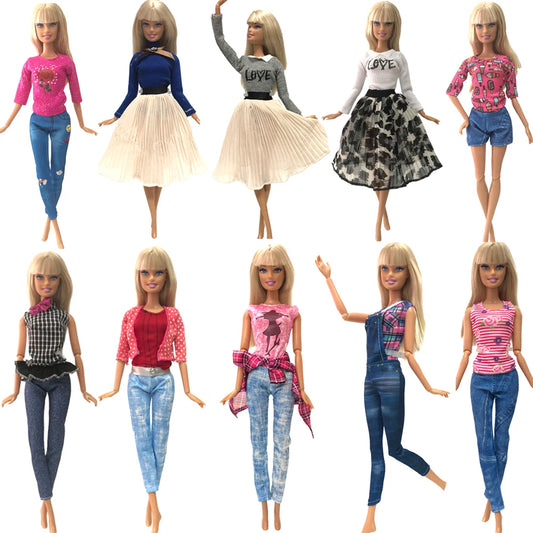 NK Mix Stil Puppenkleidung für Barbie Puppe Zubehör handgefertigt 1/6 Puppe Kleid Mode Kleid Baby Geschenk DIY Spielzeug JJ