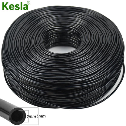 KESLA 5-140m Garden Watering 3/5mm Hose Irrigation Pipe 1/8'' Tubing Greenhouse Bonsai Plant Flower Drip Arrow Dripper Sprinkler