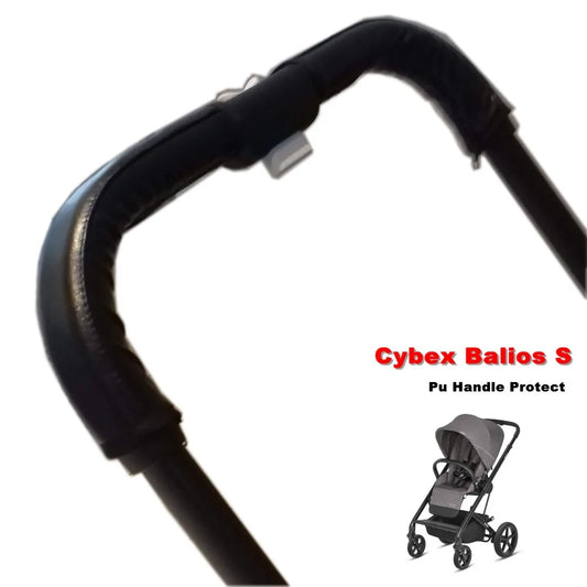 Armlehne für Kinderwagen von Cybex Balios S, PU-Schutzhülle, 28 x 24 x 12 cm, Griff für Rollstühle, Kinderwagen-Zubehör