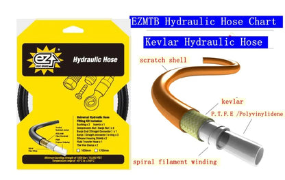 EZ EZMTB Bicycle Hydraulic Brake HYDRAULIC HOSE Brake Hose for  Shimano &Sram avid formula  all brand brakes can use the hose