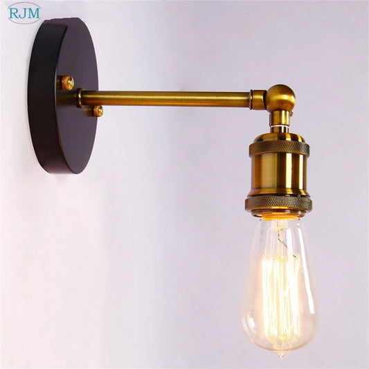 Vintage Rustic Industrial Iron Wall Lights Retro Loft Edison Wall Lamps for Bedroom Wall Sconce Aside Home Lampara De Pared