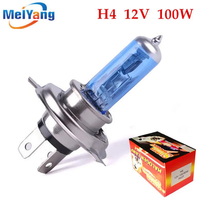 12v Lighting h4 100w 4300k 6000k Cars pure white yellow halogen headlight bulbs fog styling