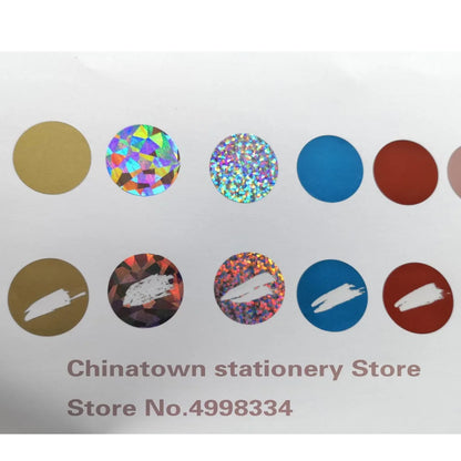 300pcs 1"Inch Round Rose Gold Scratch Off Stickers Labels Tickets Promotional Games