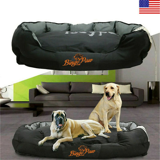 Wasserdichtes XXL Extra großes Jumbo Orthopädisches Sofa Hundebett Haustiermatte Zwinger Waschbarer Korb Kissen Bequemes Bett