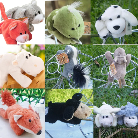 Animaux réfrigérateur aimant jouets en peluche bébé poupée réfrigérateur bâton jouets en peluche catton animaux en peluche autocollant mural décoration