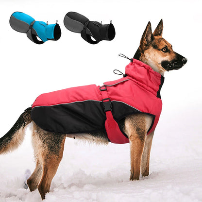 Clothes For Large Dogs Waterproof Big Dog Vest Jacket Winter Reflective Pet Clothes Coat For Medium Large Dogs German Shepherd