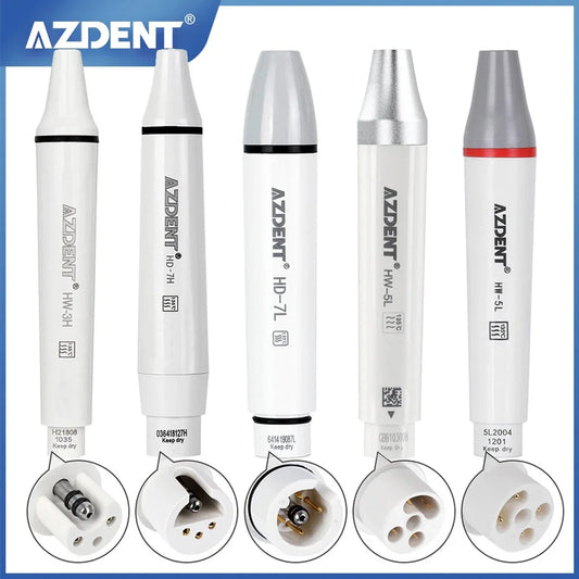 AZDENT Dental Ultraschall Piezo Scaler Handstück Fit für SATELEC DTE WOODPECKER EMS VRN Dental Ultraschall Scaler 135 ° Sterilisiert