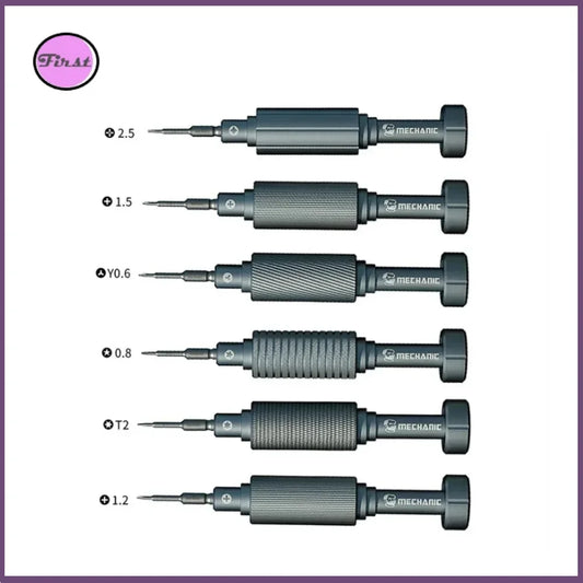 MECHANIC 6in1 IShell MAX High Hardness Precision Screwdriver Plum blossom cross for IPhone bottom Internal disassembly tools