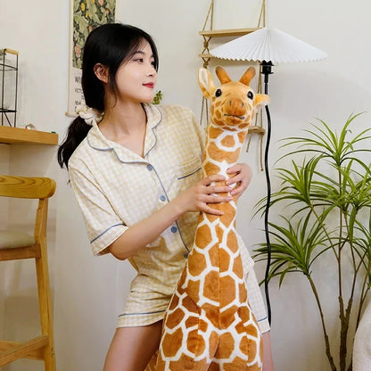 40cm  Simulation Giraffe Doll Real Life Giraffe Plush Toys Cute Stuffed Animal Dolls Birthday Gift Kids Toy Bedroom Madagascar