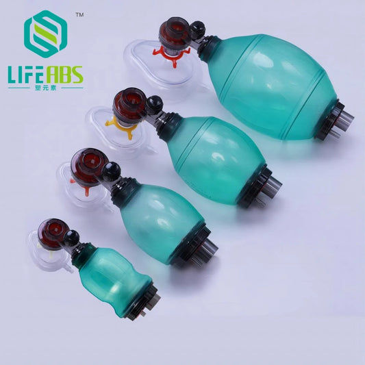 Artificial Resuscitator Emergency Ambu Bag Manual Resuscitator for First Aid Manual PVC Adult/Child Resuscitation Ambu Bags