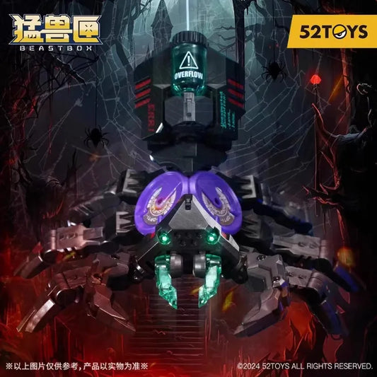 In Stock！52TOYS Transformation BEASTBOX Series BB12ER BB-12ER ERORIS Black Spider Fidget Spinner ERORIS Action Figures Gift Toys