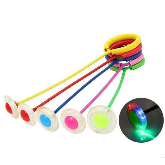 Flash Jumping Foot Force Ball Kinder Outdoor Fun Sport Spielzeug LED Kinder Springen Kraft Reaktion Training Ball Kind-Eltern-Spiele