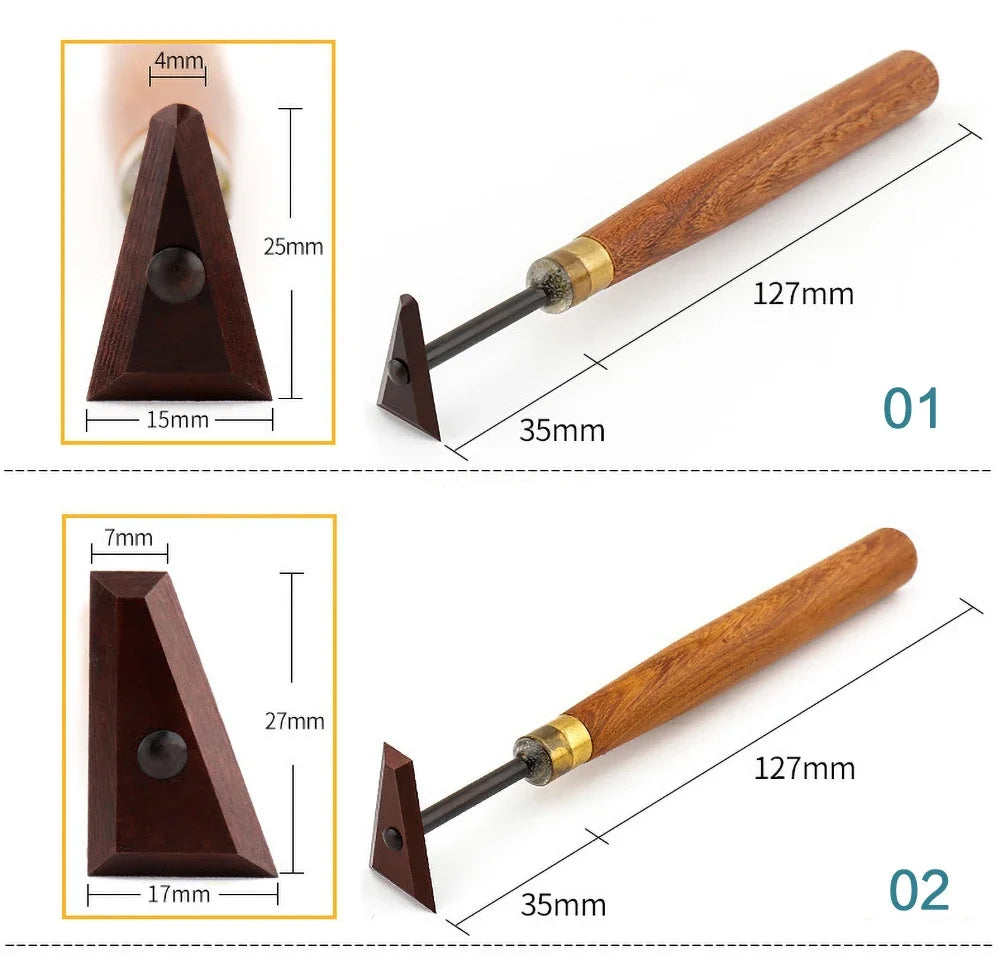 Pottery Tools Tungsten Steel Knife Clay Sculpture Modeling Wooden Handle Repair Blank Clay Plastic Knife Ceramic Carving Tool