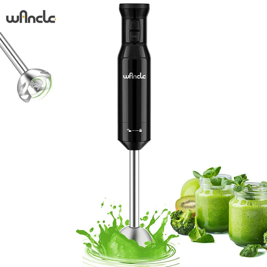 Wancle 600W Electric Hand Immersion Blender Multifunctional Stick Mixer For Baby Food Vegetable Meat Grinder Turbo Function