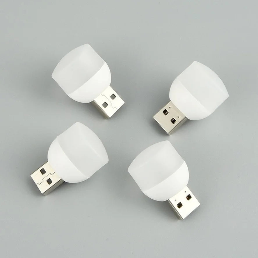 Small USB Plug Lamp LED Night Light Computer Mobile Power Charging Mini Book Lamps LED Eye Protection Square Reading Light