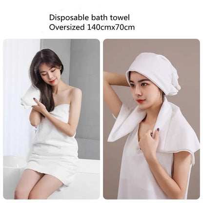 70x140cm Disposable Bath Towel Oversized thickened Compressed Towel Beauty Hotel Disposable Bath Towel Portable Travel Towel