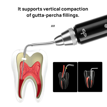 AZDENT Dental Cordless Gutta Percha Obturation System Endo Heated Pen 2 Tips Lab 3 Seconds Rapid Heating Endodontic Root Tools