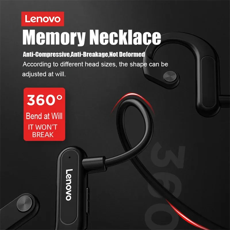 Original Lenovo X3 Pro X4 X5 Bone Conduction Headphones Bluetooth 5.3 Hifi Ear-hook Wireless Headset With Mic Sport Earphones X7