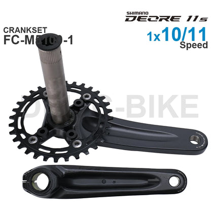 SHIMANO DEORE FC-M5100 MTB bike crank delivers precise and reliable shifting for 1x10 or 1x11 2x11-speed drivetrains  Original