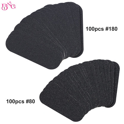 1/200pcs Grit #80 #180 10.5*3.5cm Sanding Cloth Replacement Refill Remove Foot File Beauty Care Pedicure Feet Care Pad Easy Heel