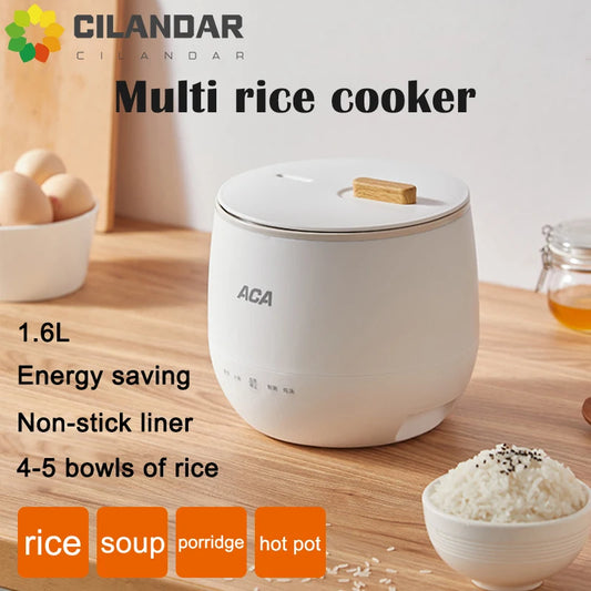 Cuiseur à riz multifonctionnel 220V, mini cuiseur à riz domestique, 1,6 l, pour une personne, petit cuiseur à riz classique ACA, 1kg, Portable Soul