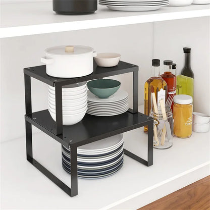 Kitchen Shelf Multifunctional Cabinet Layered Dish Seasoning Bottle Finishing Storage Rack Kitchen Utensils Dishes pot Organizer