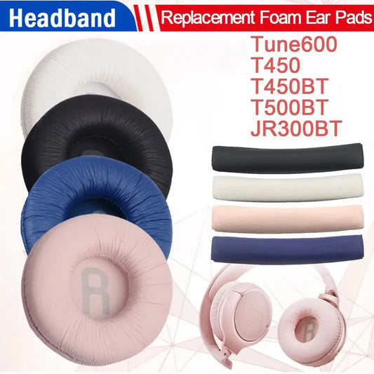 Ohrpolster Ersatz-Ohrpolster Polsterbezüge Oberes Kopfband Für JBL T450BT T500BT Tune600 660 510BT Kopfhörer-Headset-Ohrpolster 70 mm