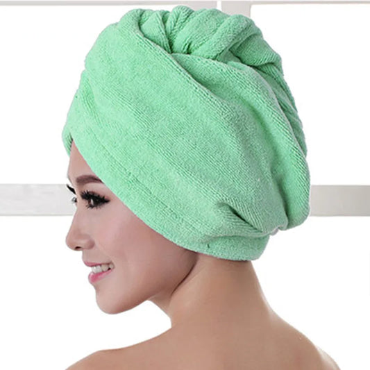 1 pièces Microfibre après douche séchage des cheveux enveloppement femmes filles dame serviette séchage rapide chapeau casquette tête outils de bain Turban