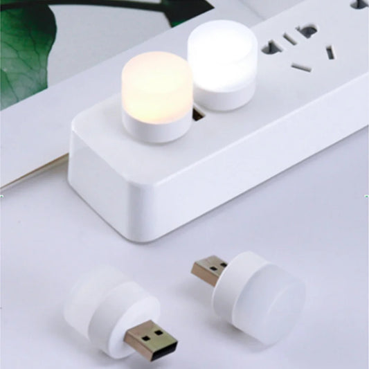 Petite lampe LED à prise USB, veilleuse pour ordinateur, charge Mobile, Mini livre, Protection des yeux, lampe de lecture carrée