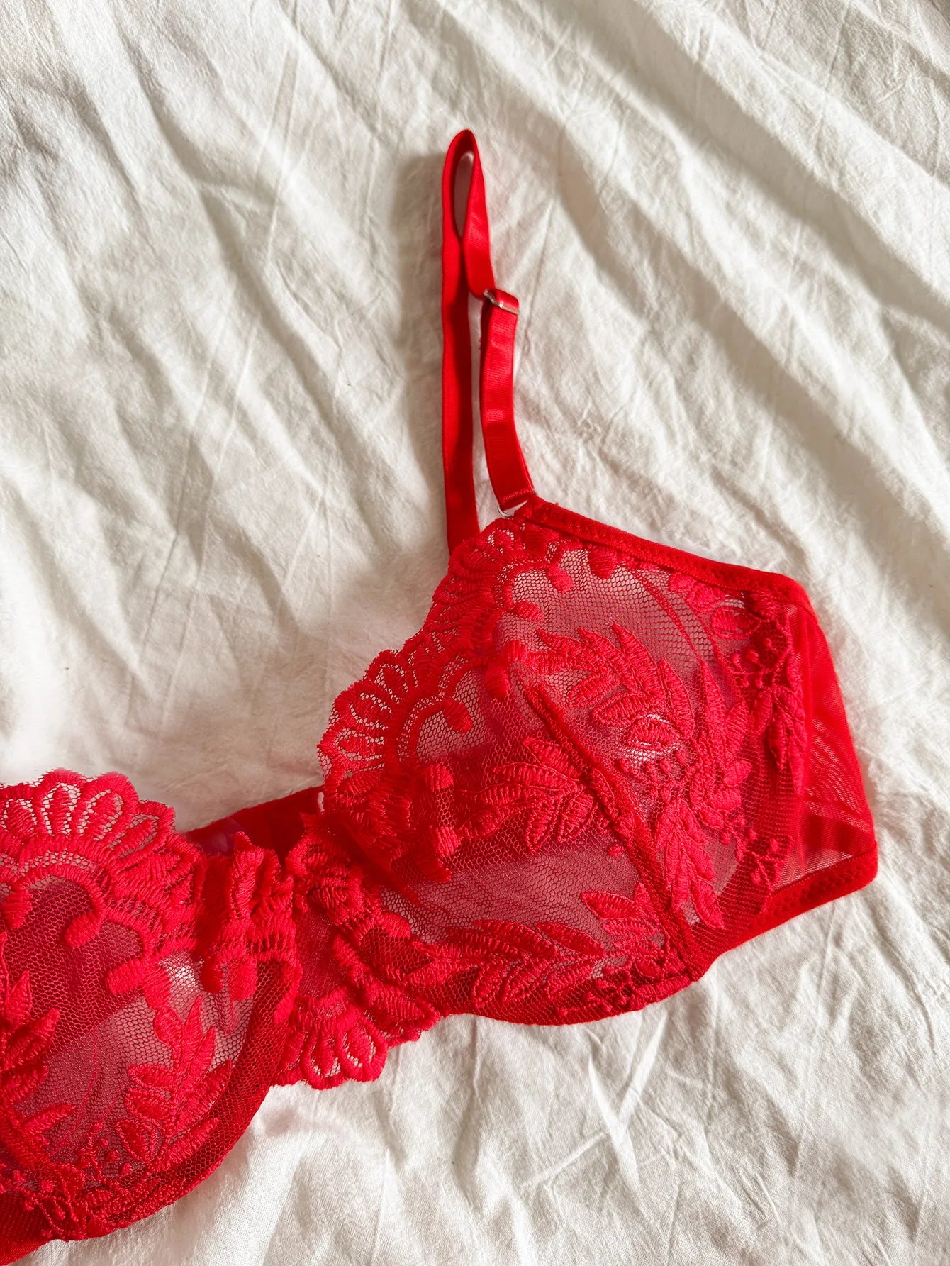 Blumenschlauch, bestickt, ohne Polsterung, BH und Tangas, Dessous-Set mit Bügel, Dessous und Unterwäsche für Damen, Victoria's Secret