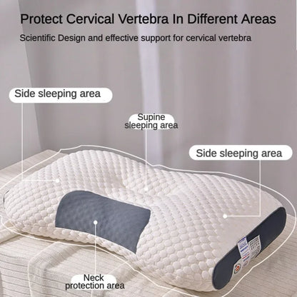 Orthopedic Reverse Traction Pillow Protects Cervical Vertebra and Helps Sleep Single Neck Pillow Can Be Machine Washable 48X74cm