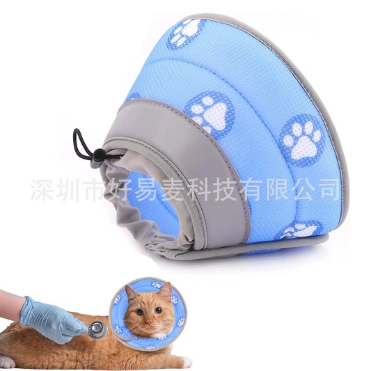 Cat Elizabethan Adjustable Collar Pet Dog Neck Cone Recovery Collar Anti-bite Protective Medical Neck Ring Pet Recovery Collar