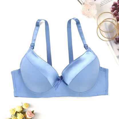 Beauwear Push Up Bra with Hand-shaped Foam Pad Solid Mold Cup Bras with wire