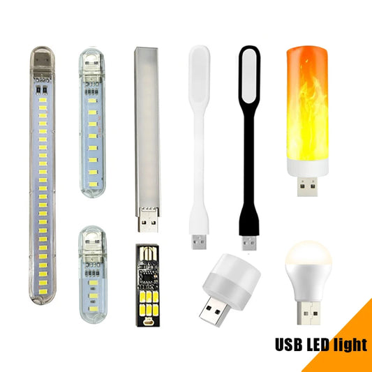 Mini Tragbares LED-USB-Licht mit Berührungssensorschalter 3 8 24 LED-Buchlese-Nachttischlampe für PC-Laptop-Powerbank-Beleuchtung