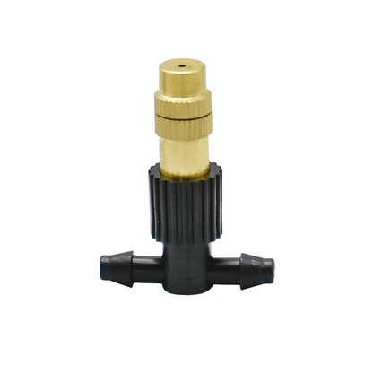 15-250Pcs Micro Drip Irrigation Misting Brass Nozzle Garden Spray Cooling Parts Copper Sprinkler with Thread Barb Tee Connector