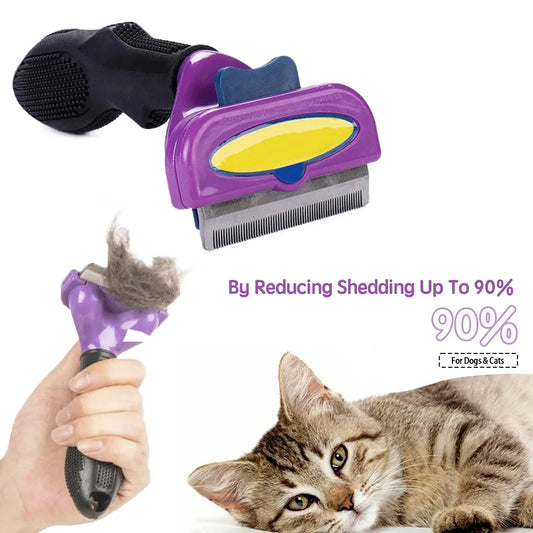 Peigne d'épilation pour chat brosse pour chat peigne pour chien peigne de Massage pour poils de chat épilateur pour chat nettoyage toilettage brosse de toilettage pour animaux de compagnie peignes pour chats