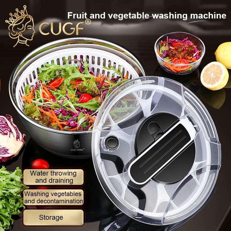 Kitchen Accessories Dehydrator Salad Spinner Kitchen Tool Vegetable Fruit Dryer 1pcs Salad Fruit And Vegetable Centrifuge